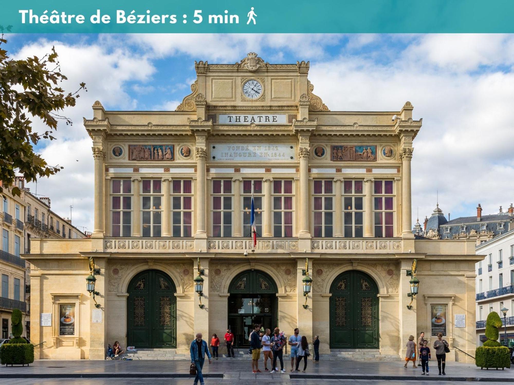 Charmant Studio Climatise 'Alma 1' - Beziers Centre - Wifi Fibre - Netflix Apartment Exterior foto