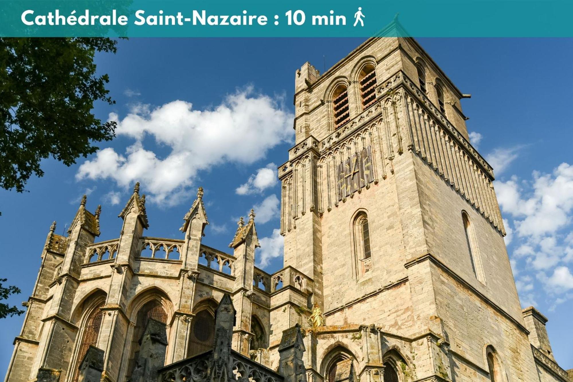 Charmant Studio Climatise 'Alma 1' - Beziers Centre - Wifi Fibre - Netflix Apartment Exterior foto